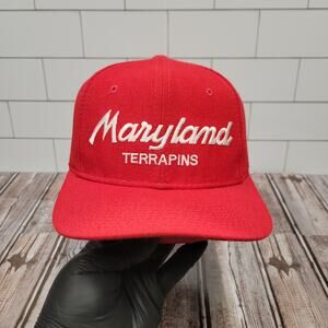 Sports Specialties Maryland Terrapins Vintage Script Wool Adjustable Snapback